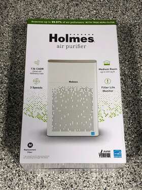 Hap2081wh Holmes True Hepa Console Air Purifier Allergen Remover 210 Sqft New