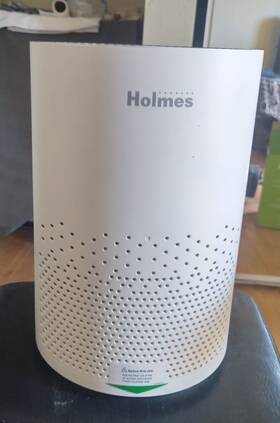 Holmes Hap9240w True Hepa Portable Air Purifier Touch Control 8hr Timer White/gray