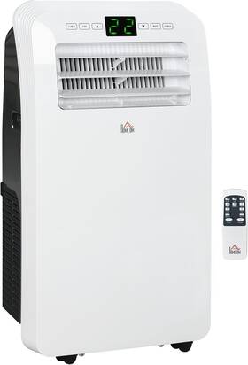 823-052v80wt Homcom 12000 Btu Portable Air Conditioner For Rooms Up To 550 Sqft