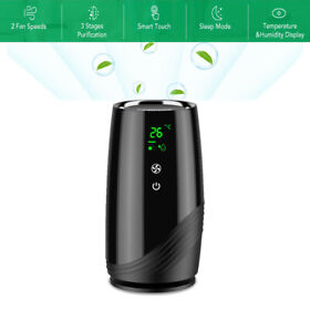 Home Hepa Air Purifier Large Room Cleaner For Allergies Pet Dust Smart Touch