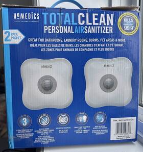 1431540-ca Homedics Totalclean Personal Uv Air Sanitizer - 2pk