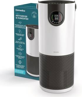 Ap-h400 Homedics 2-in-1 Cool Mist Humidifier And Air Purifier Humidifies Brown