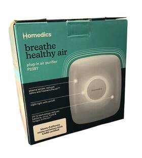 Ap-p23-by Homedics Plug-in Air Purifier Uv-c Two-stage Odor Reducer Night Light P23by