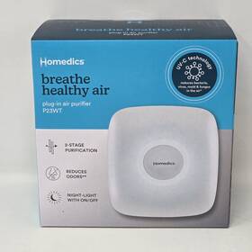 Ap-p23-wt Homedics P23wt Total Clean Plug In Air Purifier White Plastic Uv-c Technology