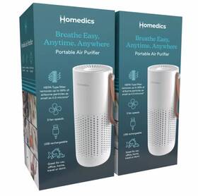 Ap-p59-wt-dp Homedics Air Purifier Aromatherapy 2 Pack Hepa Filter Quiet Home Office Freshener