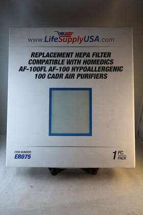 Homedics Er075 Lifesupplyusa True Hepa Replacement Filter For Af-100fl And Af-100
