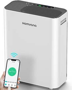1250 Homvana 975141091795 Smart Air Purifiers For Home Larger Room Bedroom Up To Sq Ft H13 True H