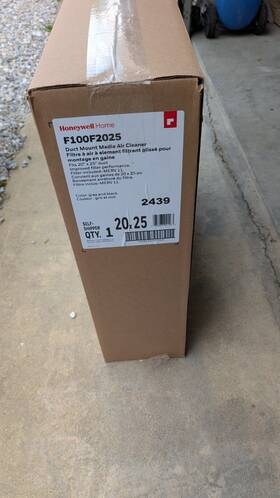 00085267941563 Honeywell Honewell Media Air Cleaner F100f20256 3/4w X 25 1/2d 20 3/16h Inch Merv 11