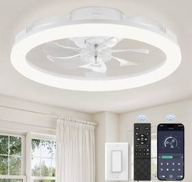 57798 Honeywell Low Profile Ceiling Fan App And Remote Operation