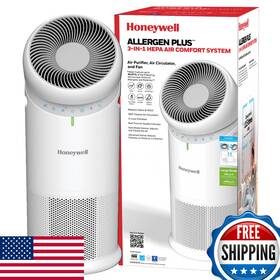 B0fkd64y95 Honeywell Allergen Plus Hepa Air Purifier Fan Adjustable Home