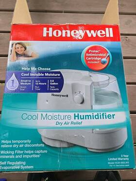 Hcm-890lws Honeywell Cool Mist Humidifier White .8 Gallon