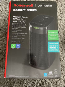 Hpa080b Honeywell Insight Hepa Air Purifier For Medium Rooms 100sq.ft Black