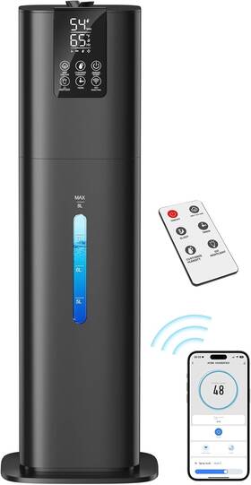 Jxlr-786 Honovos Smart Humidifiers Large Room Bedroom Home 2.11gal 8l Quiet Top Fill Black