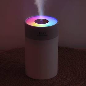 Hotffish 753688503560 Colorful 260ml Humidifier Usb Power Supply With 7 Color Led Air White