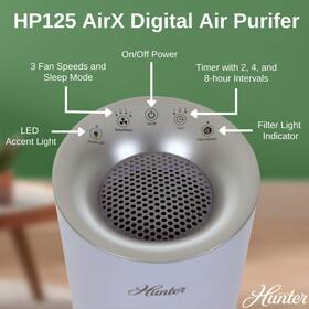 Hunter 850009545565 Airx Ecosilver Hepa Digital Air Purifier