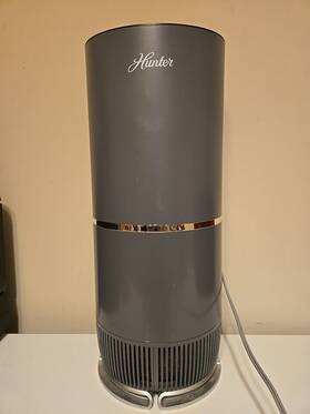 Hp670gr Hunter Fan Hp670 True Hepa Air Purifier For Allergies - Graphite Tested