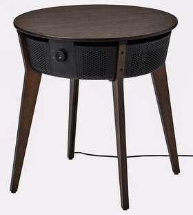 305.019.58 Ikea Starkvind Table With Air Purifier - Stained Oak/dark Brown New