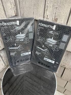 404.872.83 Ikea Fornuftig Black Filter For Gas Cleaning New Lot Of 2