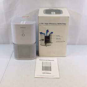 Kj50g-d7 Infansa Infanso White 3 In 1 High Efficiency Hepa Filter Desktop Air Purifier