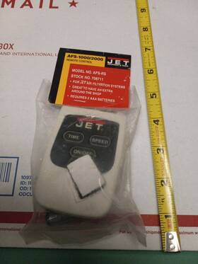 708711 Jet Remote Control For Air Filtration Systems Afs-rs