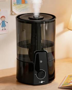 Kaxidol 22301 Humidifiers For Bedroom 1.06gal 4l Dishwasher Safe Design Black