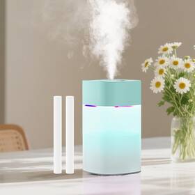 Kiusiy 766679218510 Small Humidifier For Plant 400ml Cool Mist Mini Humidifiers Green