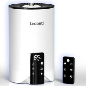 Hld-421 Ledonti Humidifiers For Bedroom Smart Control - Dual Mist Cool And Warm 4 Liters White