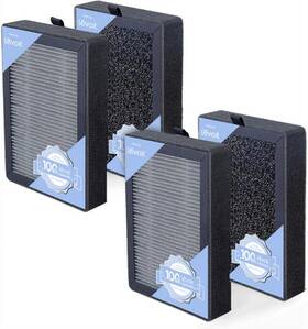 Lv-h128 Levoit 810043374309 Replacement Air Purifier Filters 3-stage Activated Carbon 2 Pack