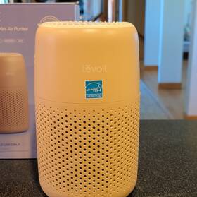 Heapaplvnus0195y Levoit Core Mini Tabletop Air Purifier Sand 3-stage Filtration Night Light