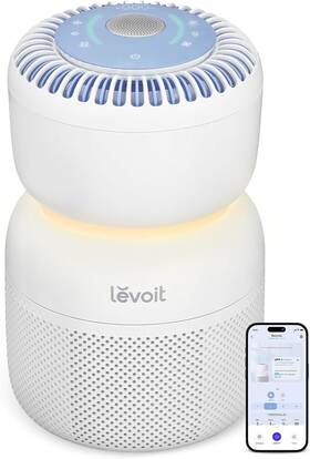 Lap-b851s-wna Levoit Air Purifier For Baby With White Noise Sound Machine And Blue-light-free
