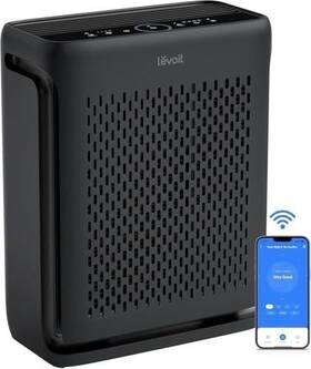 Levoit Lap-v102s-kus Vital 100s-p Air Purifier Wifi Hepa Large Room Black