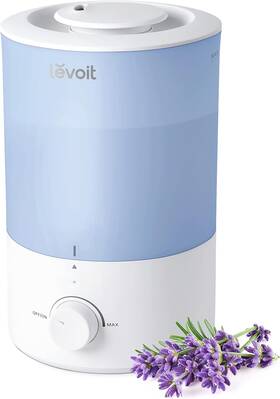 Luh-d302-bus Levoit Dual 150 Humidifiers For Bedroom Large Room 3l Cool Mist Top Blue