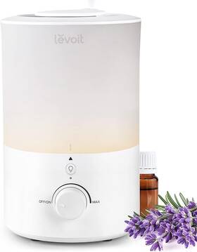 Luh-d302-mus Levoit Humidifiers For Bedroom With Night Light 3l Water Tank Cool Mist White