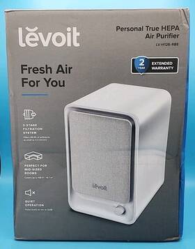 Lv-h126-rbe Levoit Lv-h26-rbe New Tabletop Hepa 3 Stage Filtration Air Purifier
