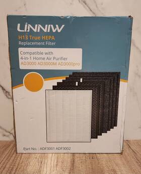 Ad3000-m Linniw Adf3002 H13 True Hepa Filter Compatiable With Air Purifier And Pro