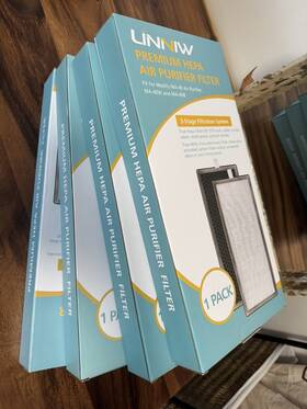 4counts Linniw Ma-40b Premium Hepa Air Purifier Filter Ma-40w And
