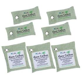 Live Pure Coco Carbon Coconut Air Purifying Bag Odor Eliminator 7-pack Mint