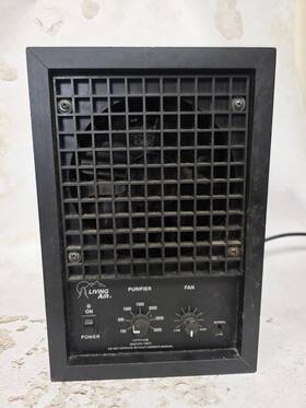 62-00033-003 Living Air Classic Black Tabletop Ozone Purifier 60w 120v Made In Usa
