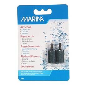 A961 Marina Elite 1-inch Cylinder Air Stone 2-pack Black