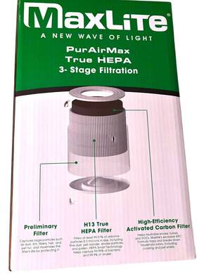 Ap215sf2 Maxlite Purairmax True Hepa Air Purifier 3-stage Filtration Model