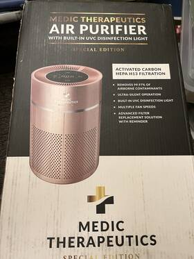 Mt-airpurif-001-rgl Medic Therapeutics Air Purifier With Built-in Uvc Disinfection Light