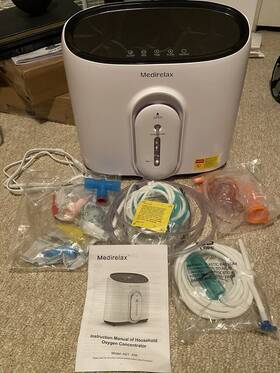 Ast-606 Medirelax Portable Oxy Concentrator 8l/min With Venturi Kit