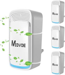 Fla-4pb Medvoe 4 Pack Plug In Air Purifier For Home Bedroom Office White