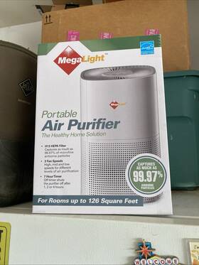 Ap88-dts-wt Megalight Portable Air Purifier For Rooms Up To 126 Square Feet White