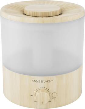 2025-h2 Megawise 2025 Upgraded Ultrasonic Cool Mist Humidifier - 1.5l Capacity Grain