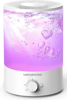 Megawise 734257028318 3.5l Cool Mist Humidifier With Top Refill Large Capacity Of White
