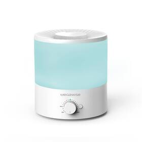 7620 Megawise 1.5l Cool Mist Humidifier For Bedroom Home White Blue