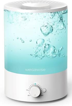 961ss2c Megawise 3.5l Cool Mist Humidifier Ultra-quiet Ultrasonic Vaporizer White