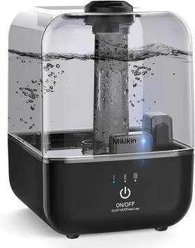 Me-a205 Mikikin Cool Mist Humidifier Ultrasonic Air Humidifiers For Bedroom Dark Black