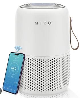 Miko 850012855293 App Controlled Air Purifier The Ibuki - White